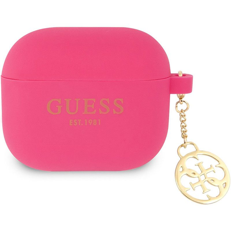 Guess 4G Charms Silicone Fuchsia AirPods 3 Tok