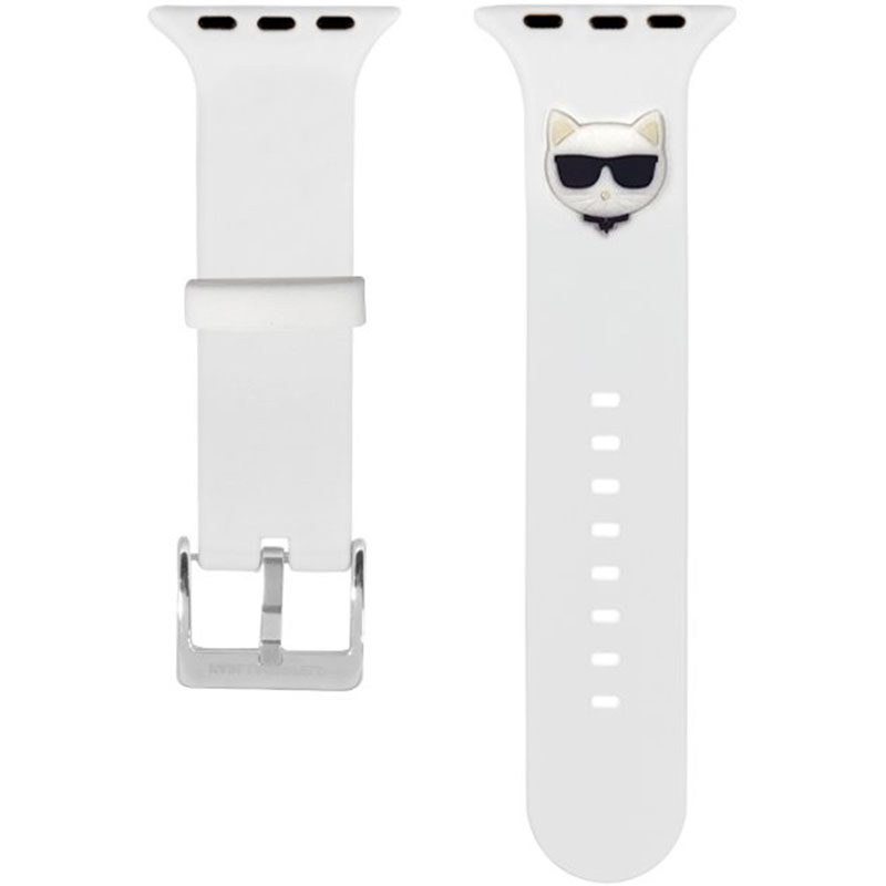 Karl Lagerfeld Choupette Head Szíj Apple Watch 41/40/38mm Fehér