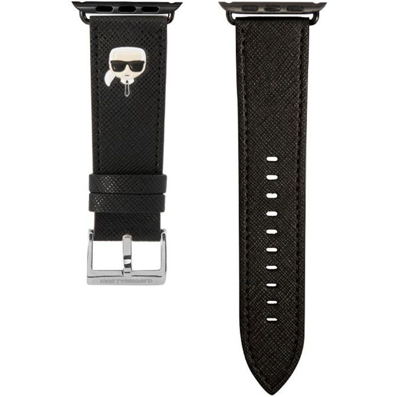 Karl Lagerfeld Karl Head PU Szíj Apple Watch 45/44/42/Ultra Fekete