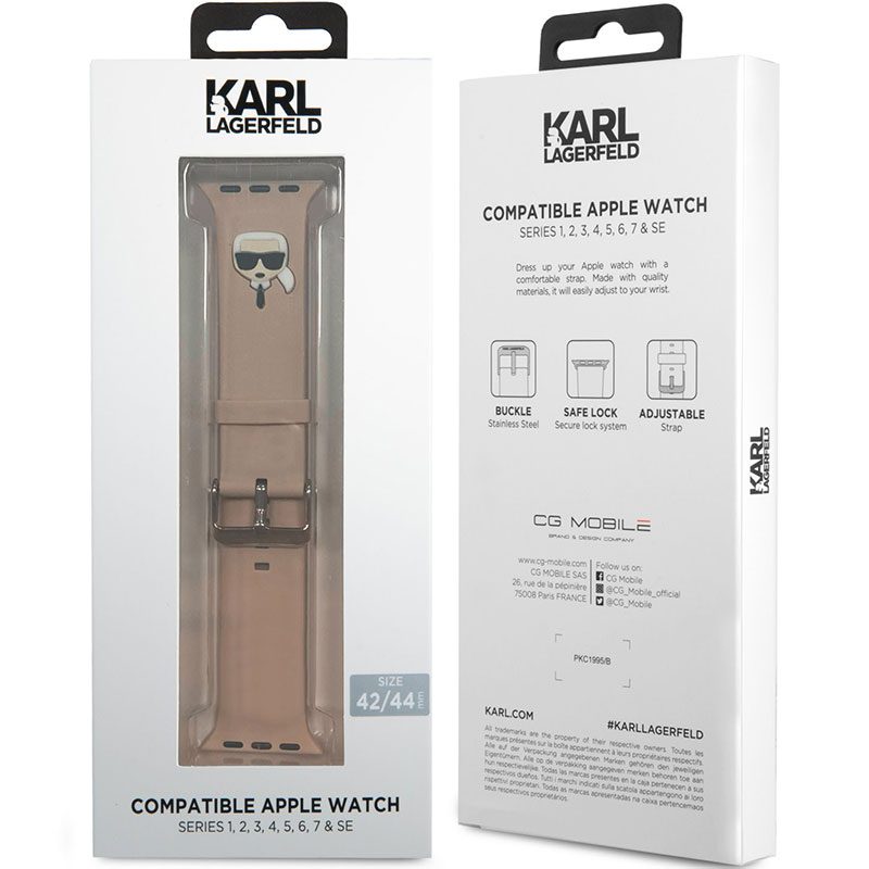Karl Lagerfeld Karl Head Szíj Apple Watch 41/40/38mm Rózsaszín