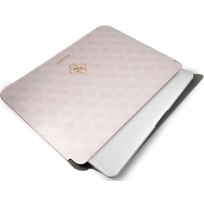 Guess PU 4G Metal Logo Tok Notebook 13" Rózsaszín