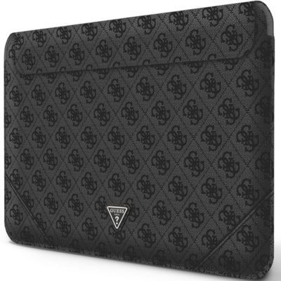 Guess PU 4G Triangle Metal Logo Tok Notebook 16" Fekete