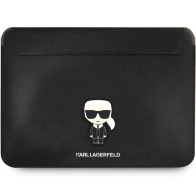 Karl Lagerfeld Saffiano Ikonik Tok Notebook 16" Fekete