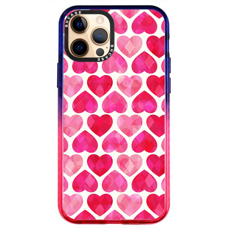 Hearts Rózsaszín iPhone 12 Pro Max Tok
