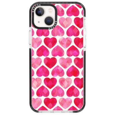 Hearts Rózsaszín iPhone 13 Mini Tok