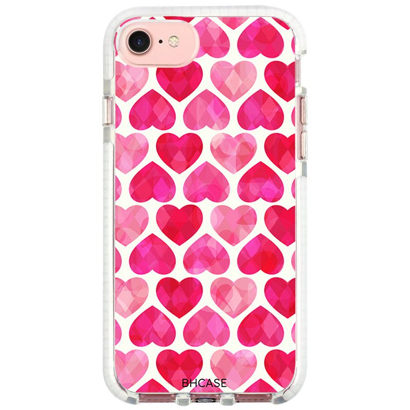 Hearts Rózsaszín iPhone 8/7/SE 2020/SE 2022 Tok