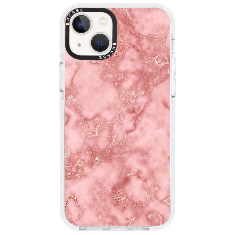 Márvány Rose Rózsaszín iPhone 14 Tok