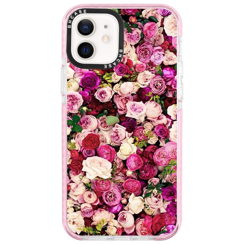 Roses Rózsaszín iPhone 12/12 Pro Tok