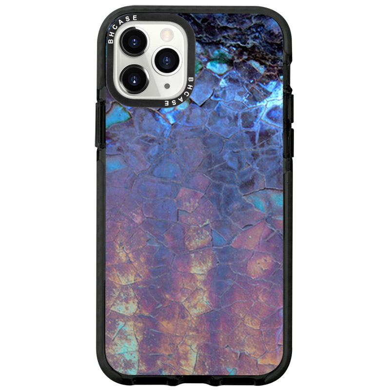 Stone Cracked Kék iPhone 11 Pro Max Tok
