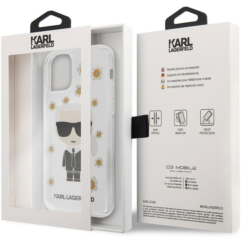 Karl Lagerfeld Ikonik Flower Transparent iPhone 11 Tok