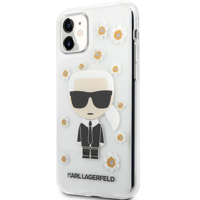 Karl Lagerfeld Ikonik Flower Transparent iPhone 11 Tok