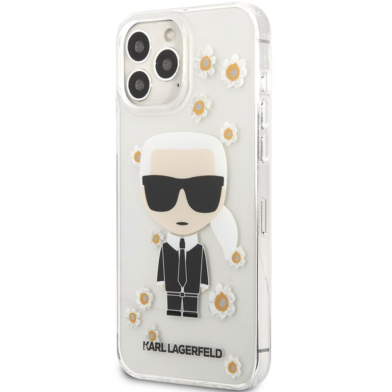 Karl Lagerfeld Ikonik Flower Transparent iPhone 13 Pro Max Tok