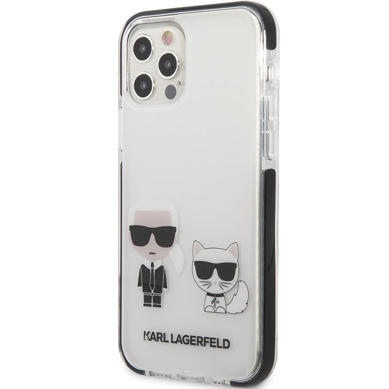 Karl Lagerfeld TPE Karl and Choupette Fehér iPhone 12/12 Pro Tok