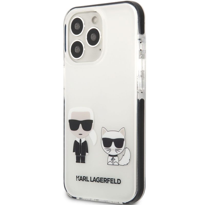 Karl Lagerfeld TPE Karl and Choupette Fehér iPhone 13 Pro Max Tok
