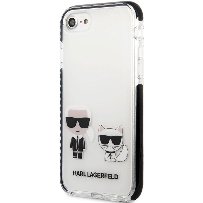 Karl Lagerfeld TPE Karl and Choupette Fehér iPhone 8/7/SE 2020/SE 2022 Tok