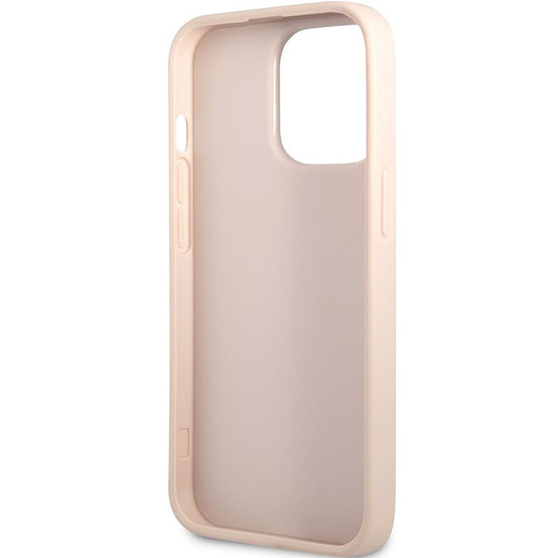 Guess PU 4G Stripe Rózsaszín iPhone 13 Pro Max Tok