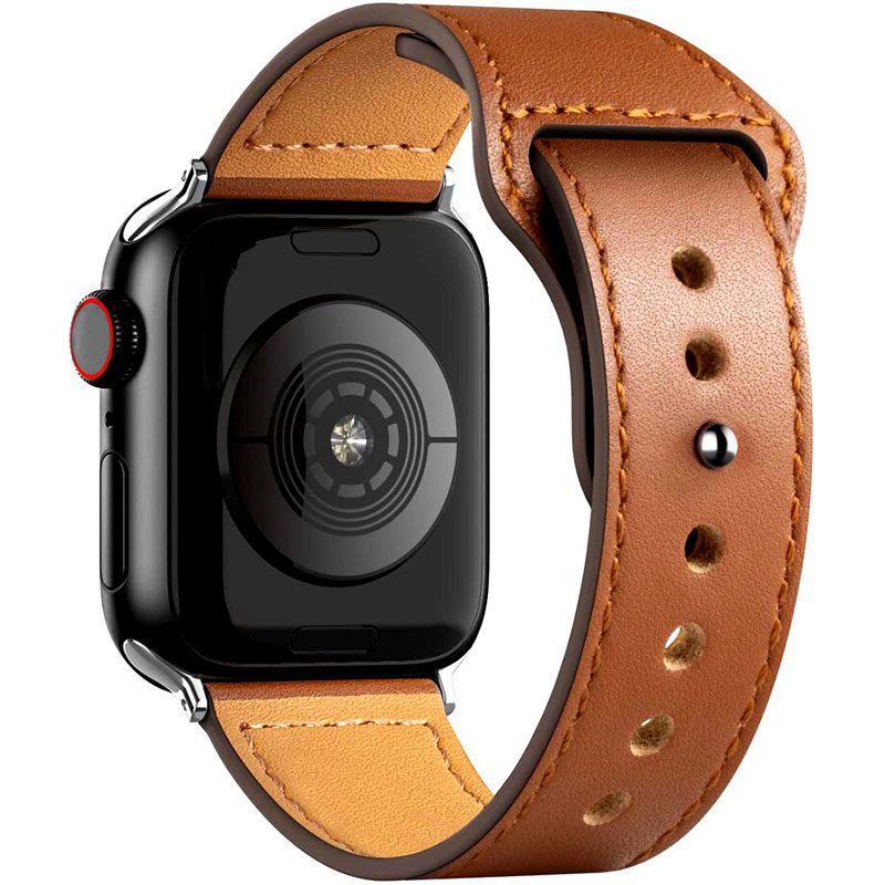 Leatherette Strap Apple Watch 41/40/38mm Brown