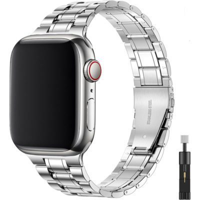 Premium Metal Szíj Apple Watch 41/40/38mm Silver