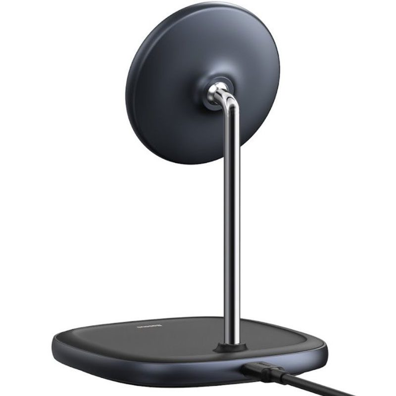 Baseus Swan Magnetic Desktop Bracket Wireless Charger 15W Fekete