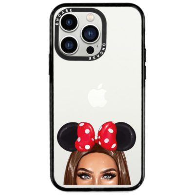 Brunette Girl With Ribbon iPhone 14 Pro Tok