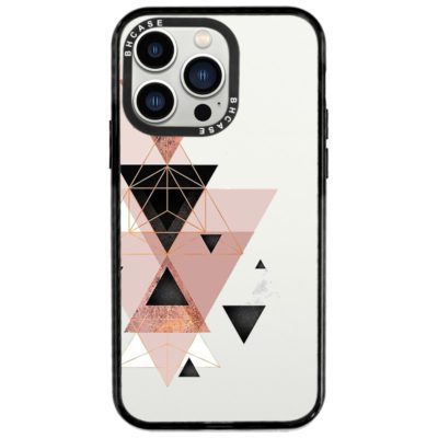 Geometric Rózsaszín iPhone 14 Pro Tok