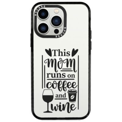 Mom Coffee Wine iPhone 14 Pro Tok