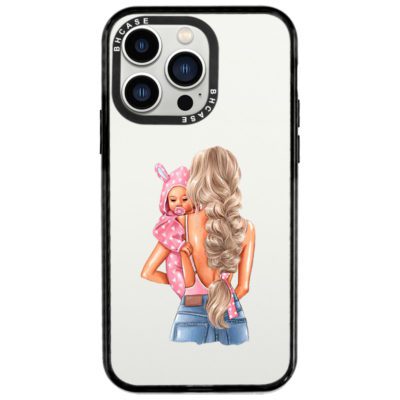 Mother Blonde With Girl iPhone 14 Pro Tok