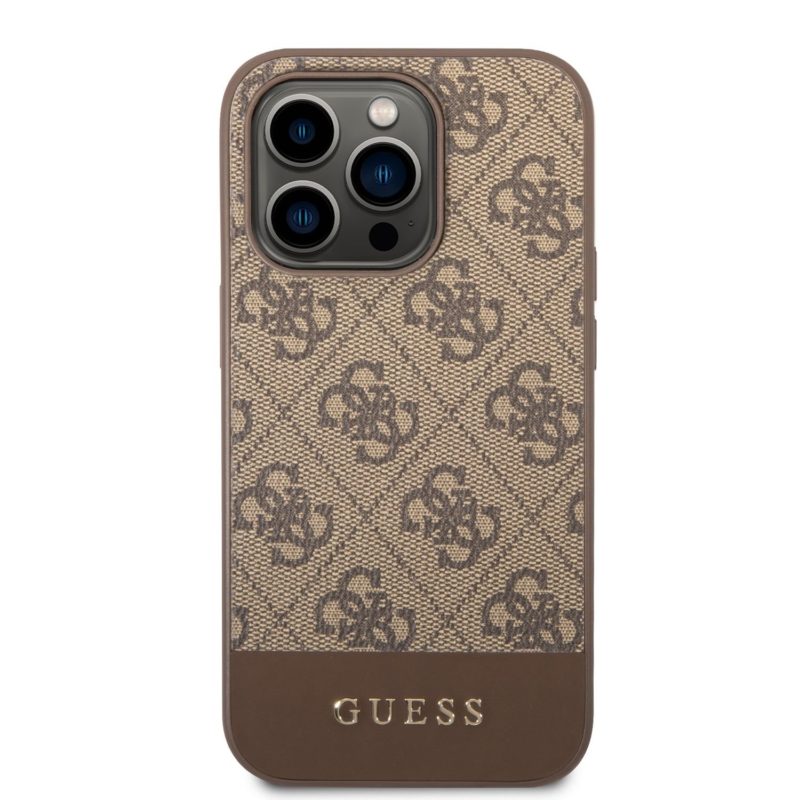 Guess 4G Stripe Brown iPhone 14 Tok