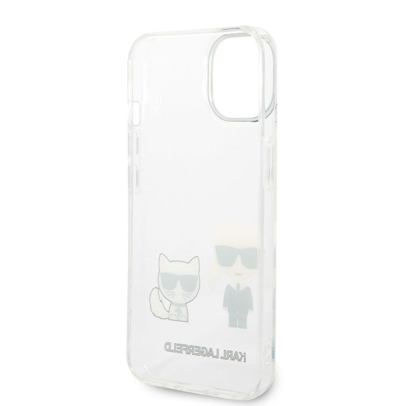 Karl Lagerfeld MagSafe Karl and Choupette Transparent iPhone 14 Pro Tok