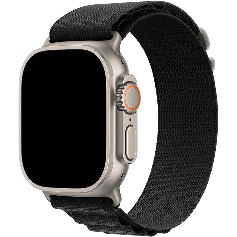 Alpina Szíj Apple Watch 45/44/42/Ultra Black