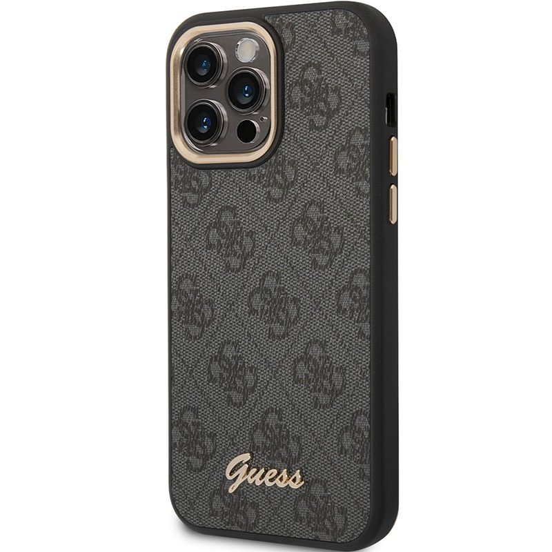 Guess PC/TPU 4G Metal Camera Outline Fekete iPhone 14 Pro Max Tok