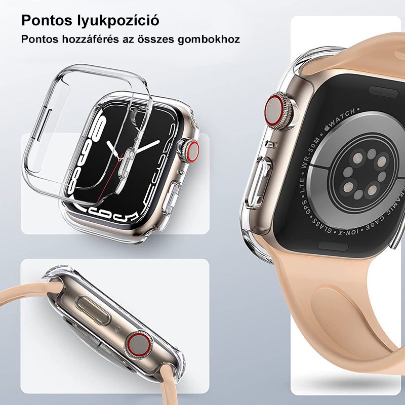 Teljesen Átlátszó Tok az Apple Watch Ultra 49 mm-es Órádhoz
