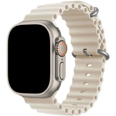 Ocean Szíj Apple Watch 45/44/42/Ultra Starlight