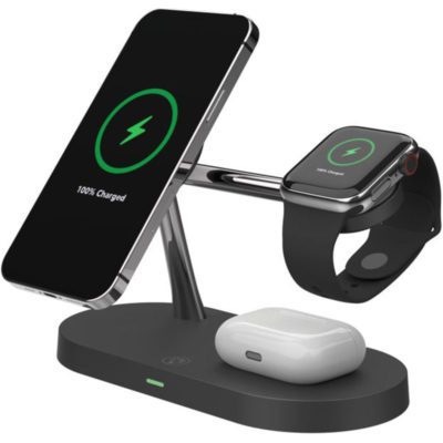 Tech-Protect A14 Magsafe kompatibilis Magnetic Wireless Charging Station 3in1 Black