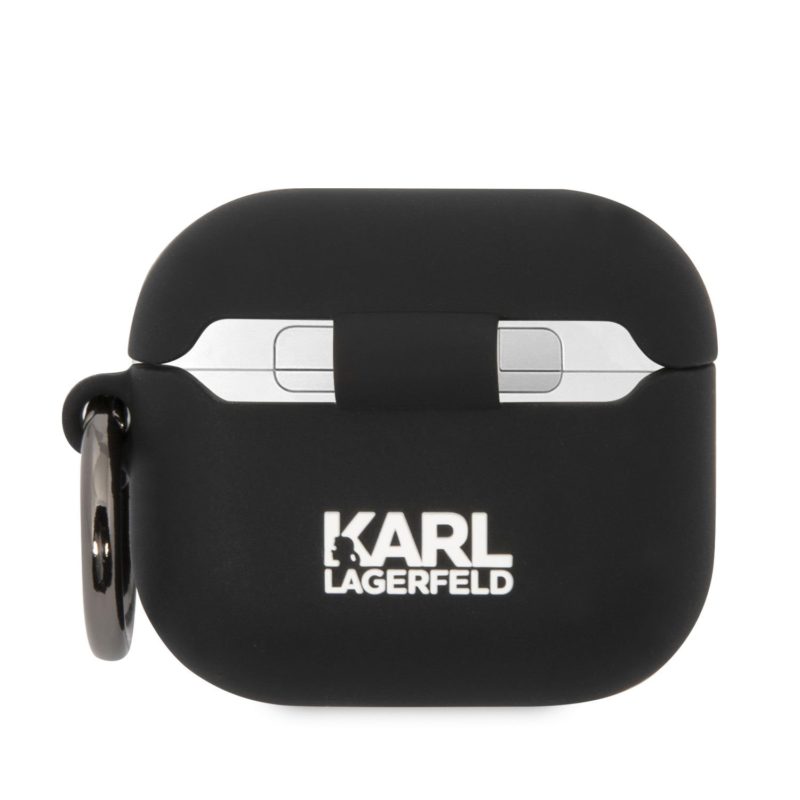 Karl Lagerfeld and Choupette AirPods 3 Silicone Tok Fekete