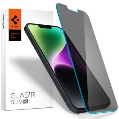 Spigen Üvegfólia tR Slim HD Anti-Glare Privacy iPhone 14/13/13 Pro