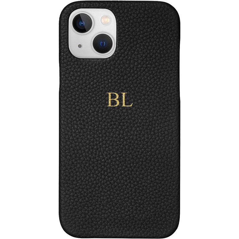 BHcase Leather Monogram Black iPhone 13 Tok