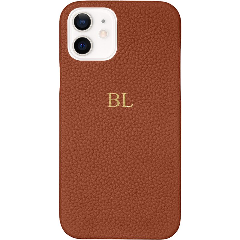 BHcase Leather Monogram Brown iPhone 12/12 Pro Tok