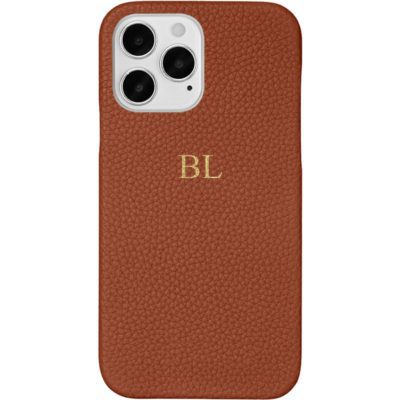 BHcase Leather Monogram Brown iPhone 13 Pro Tok