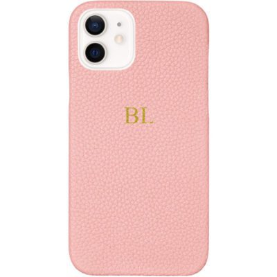 BHcase Leather Monogram Pink iPhone 12/12 Pro Tok