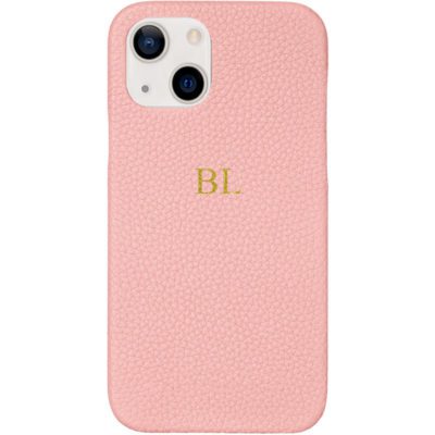 BHcase Leather Monogram Pink iPhone 14 Plus Tok