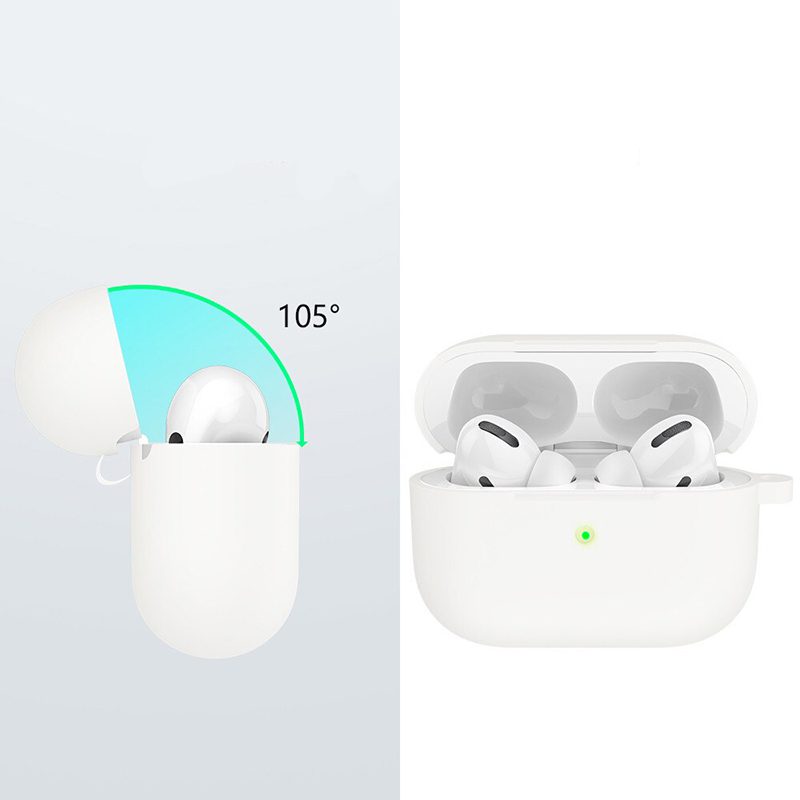 Silicone Tok Airpods Silver Pearl