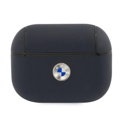 BMW BMASSLNA Granaty/Navy Geniune Leather Silver Logo AirPods Pro Tok