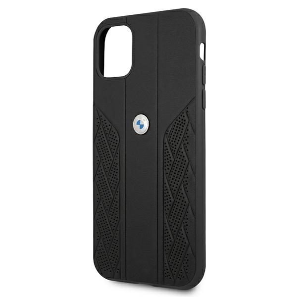BMW BMHCN61RSPK Black Leather Curve Perforate iPhone 11 Tok