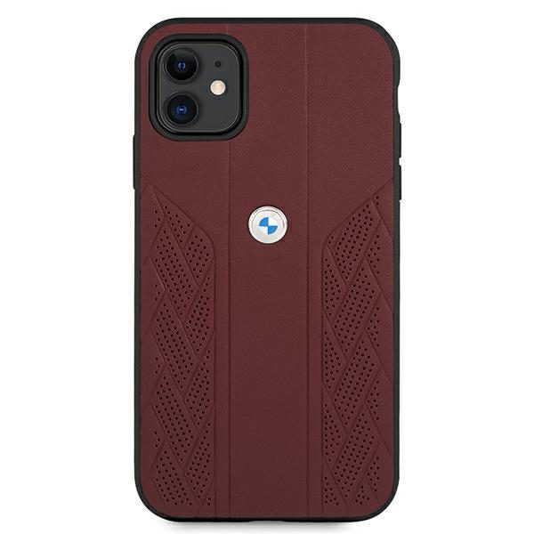 BMW BMHCN61RSPPR Red Leather Curve Perforate iPhone 11 Tok
