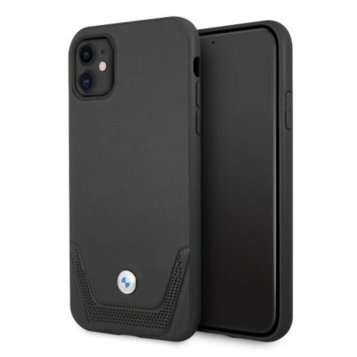 BMW BMHCN61RSWPK Black Leather Perforate iPhone 11 Tok