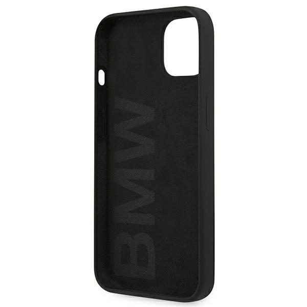 BMW BMHCP13MSILBK Black Silicone Signature iPhone 13 Tok