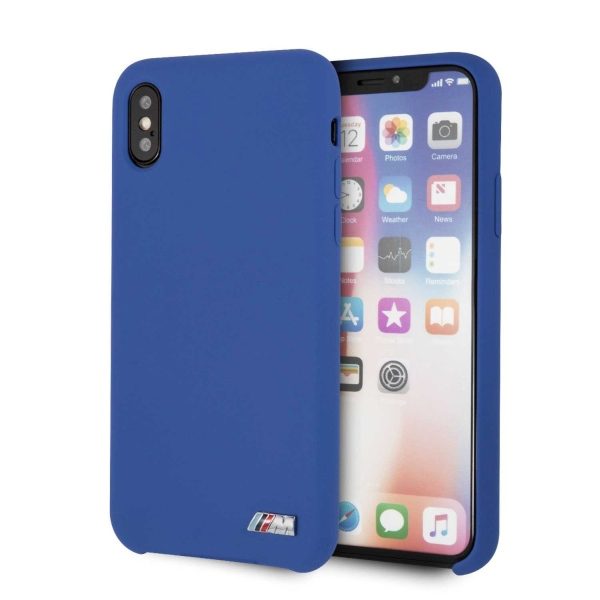 BMW BMHCPXMSilna Blue/Navy Silicone M Collection iPhone X/XS Tok