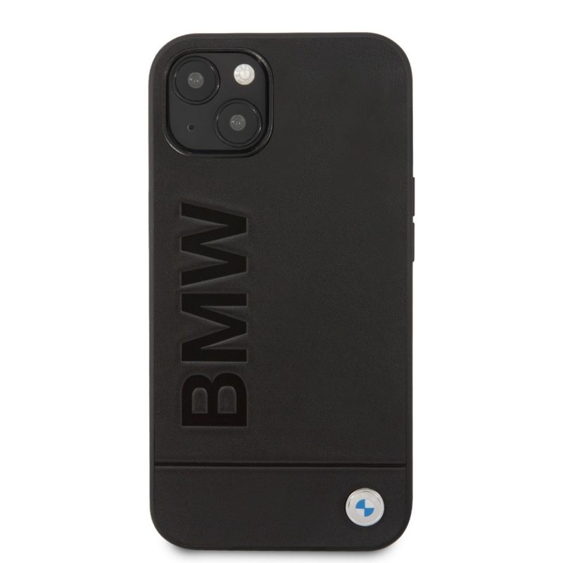 BMW Leather Hot Stamp iPhone 14 Tok Black