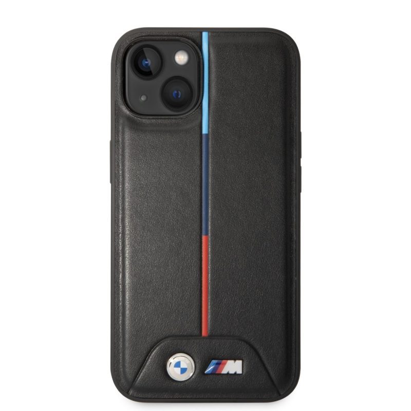 BMW M Tricolor Stripe iPhone 14 Plus Tok Black